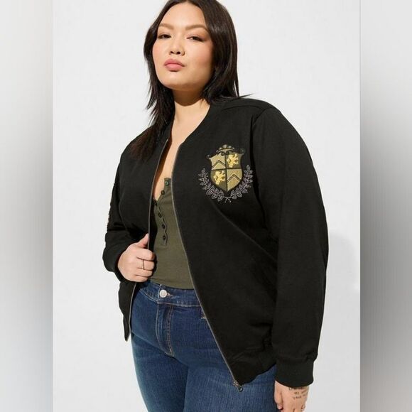 Torrid Stretch Twill BOMBER JACKET NWT - Picture 2 of 6